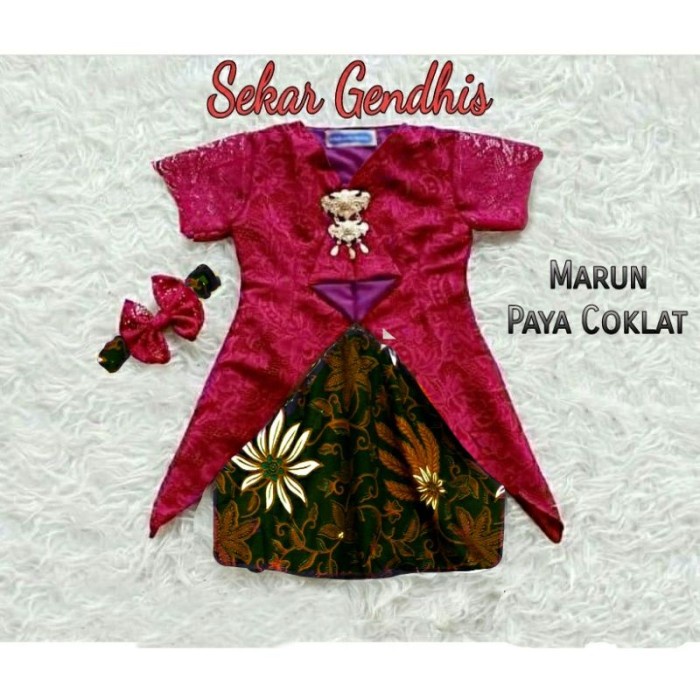 kebaya wisuda anak tk paud/baju anak 0-5 thn/kebaya pensi kartini/ulta