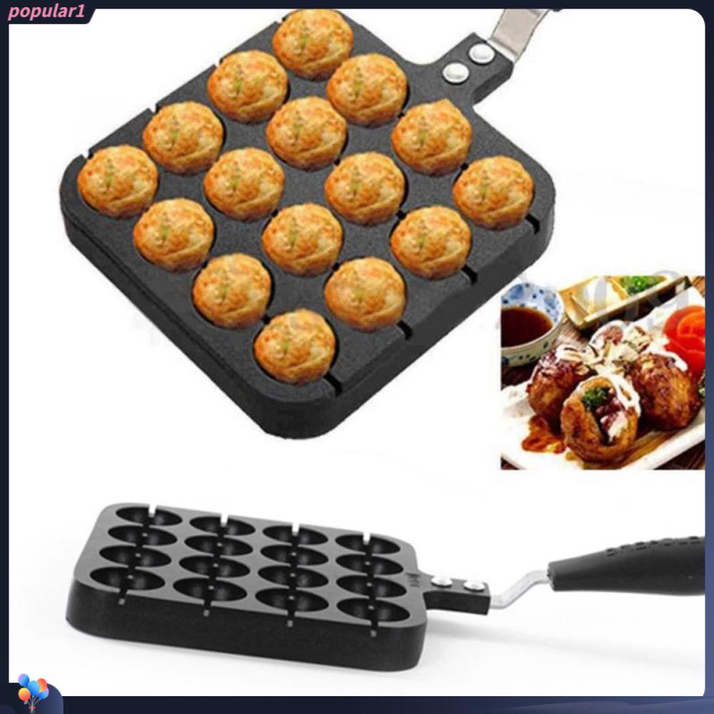 Populer Takoyaki Maker Alat Dapur Baking Pan Tray Bentuk Loyang Cetakan Piring Bola Gurita