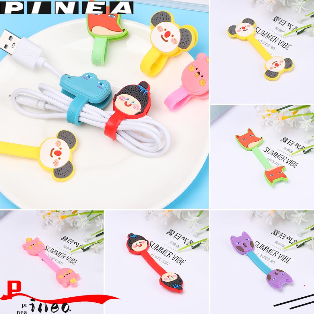 Klip Kabel Nanas Earphone Organizer Penjepit Silikon Buckle Line Fixer Wire Holder