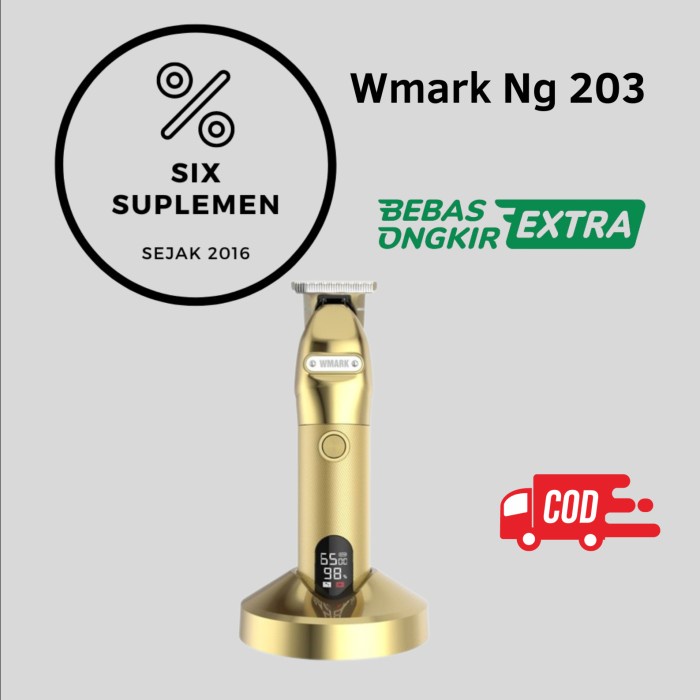 WMARK NG-203 Alat Cukur Rambut Jenggot Hair Trimmer LCD Full Metal