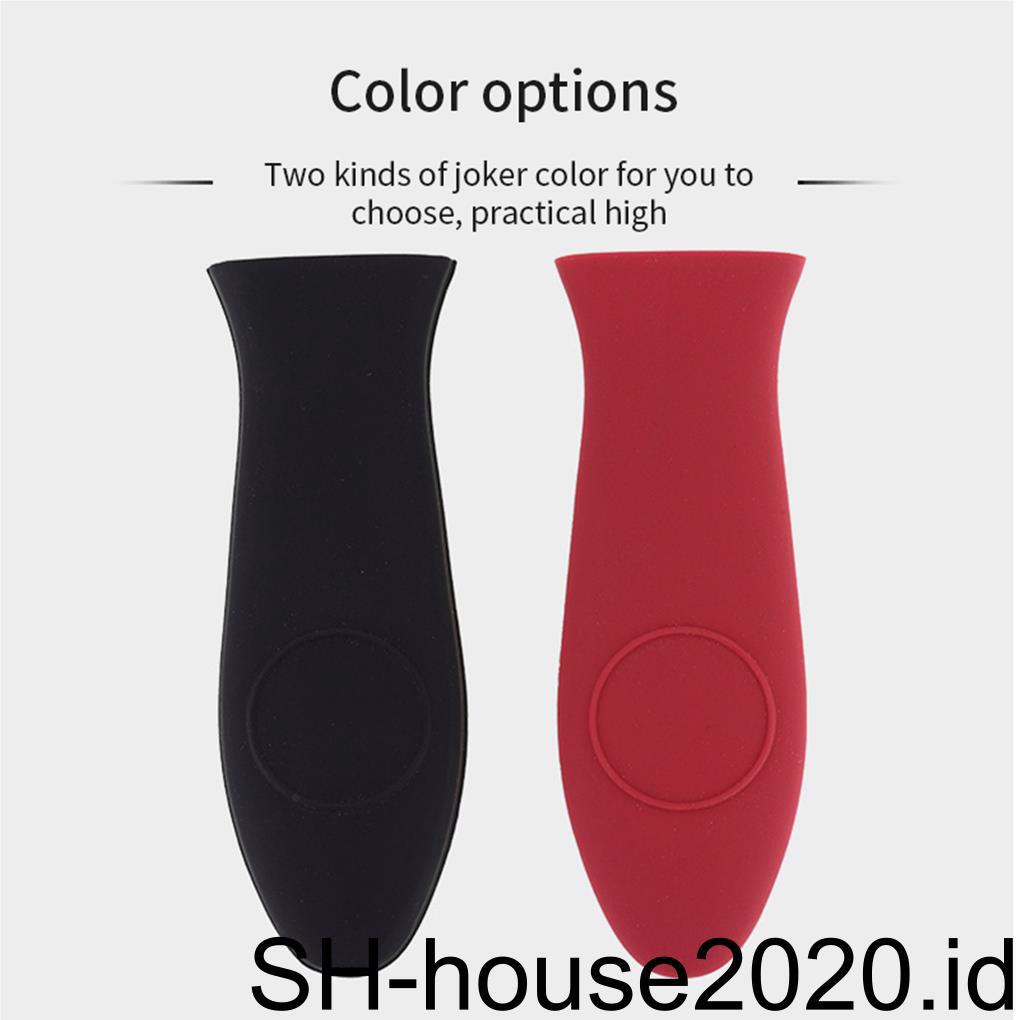 2pcs Handle Holder Saten Aneka Warna Desain Sederhana Penutup Silikon Perlengkapan Dapur Aksesoris Rumah Tangga Serbaguna