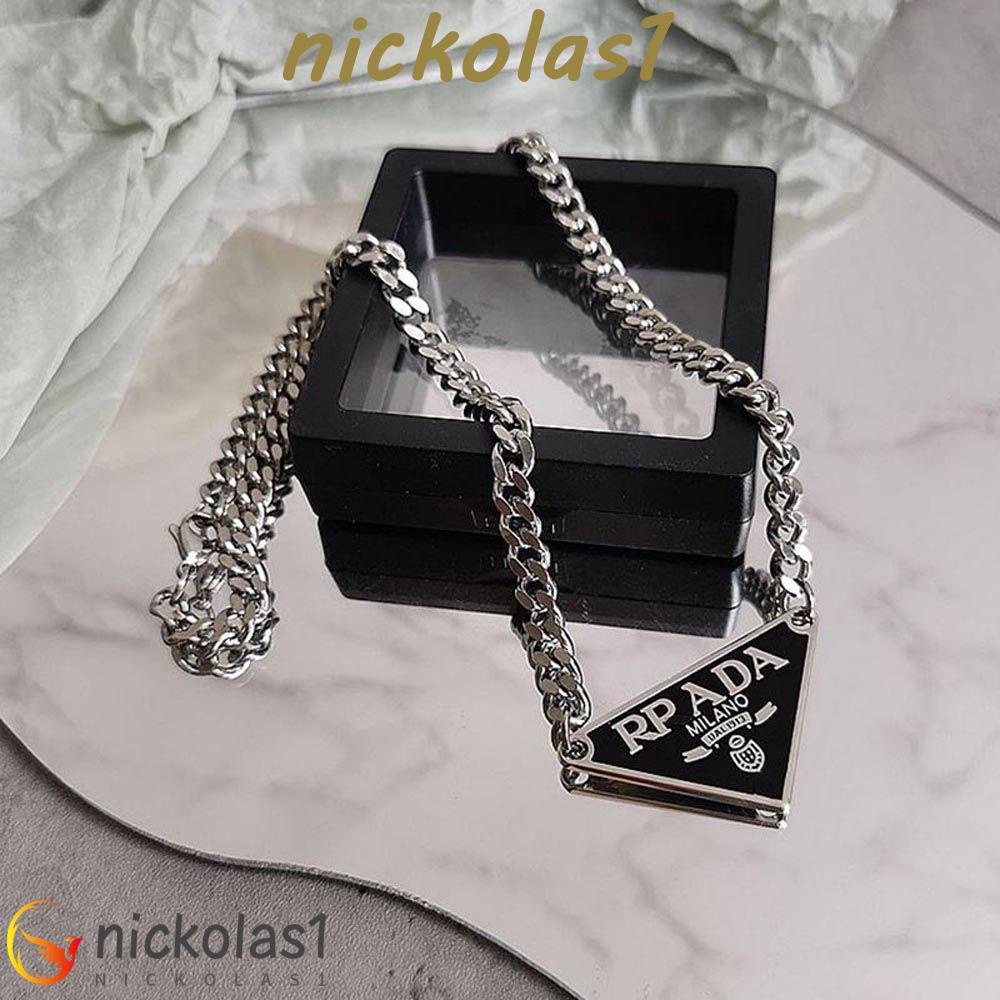 Nickolas1 Kalung Korea Temperamen Manis Trendi Pesta Huruf Baja Titanium