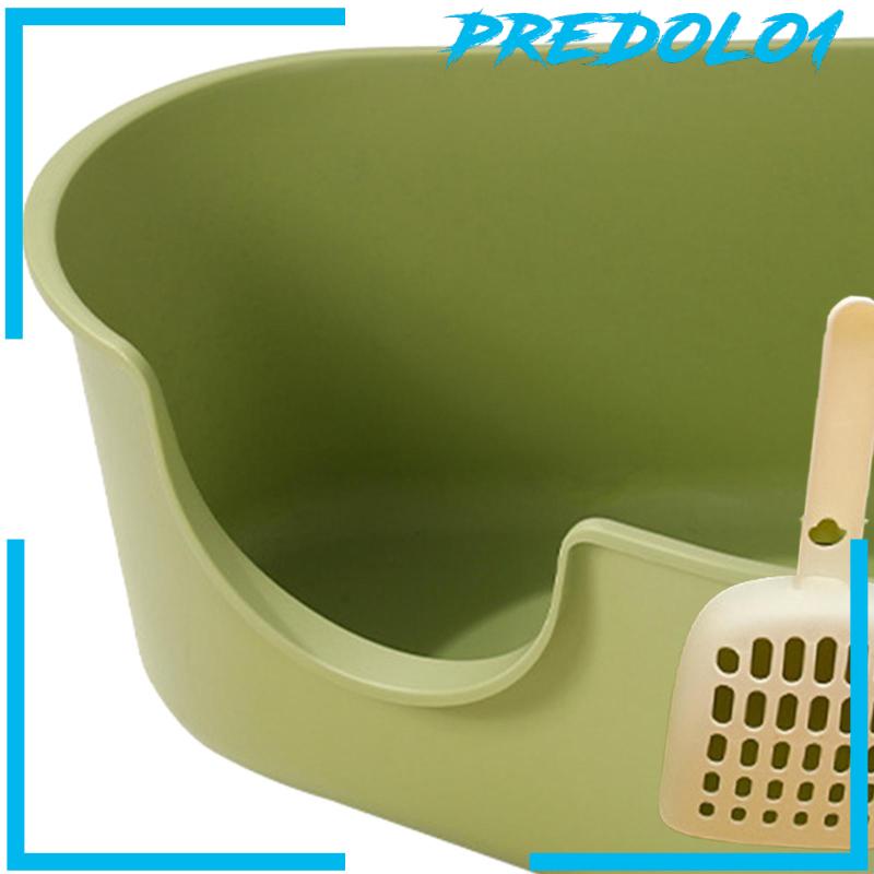 [Predolo1] Kotak Kotoran Kucing Portable Deep Loo Large Space Bedpan Open Top Pet Litter Tray