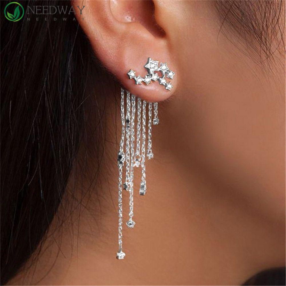 Needway Anting Paduan Elegan Bintang Fashion Setelah Rumbai Panjang