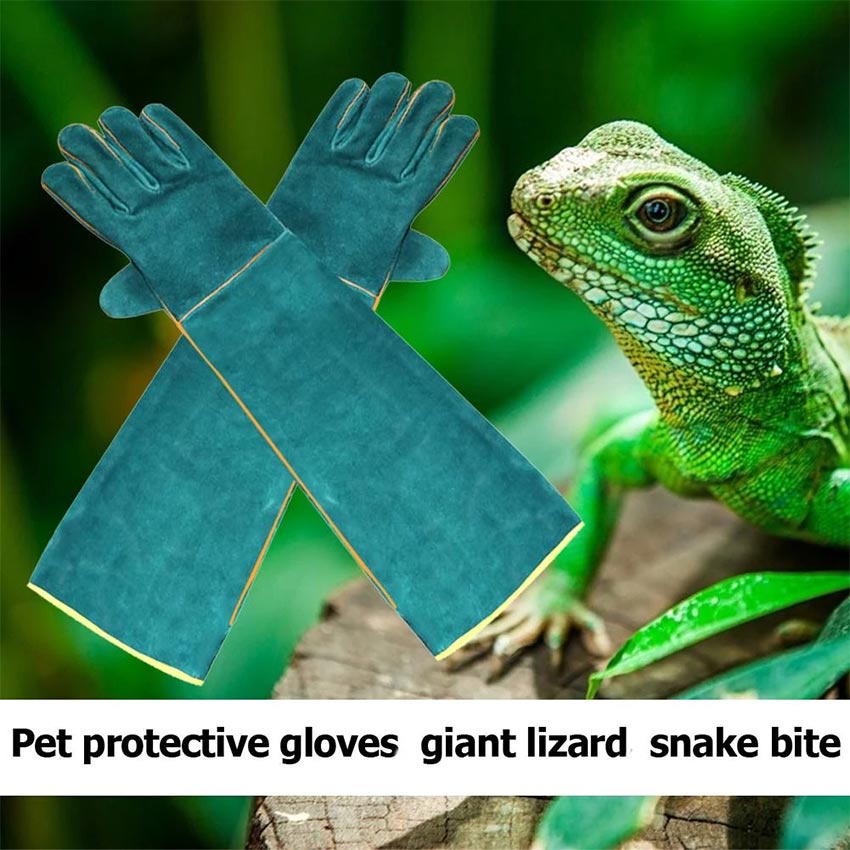 Sarung Tangan Anti Cakar Gigit Reptil Ular Kura Kadal Burung Kucing Anjing Anti Bite Gloves/Reptile Protectiove Gloves Sarung Tangan Pelindung