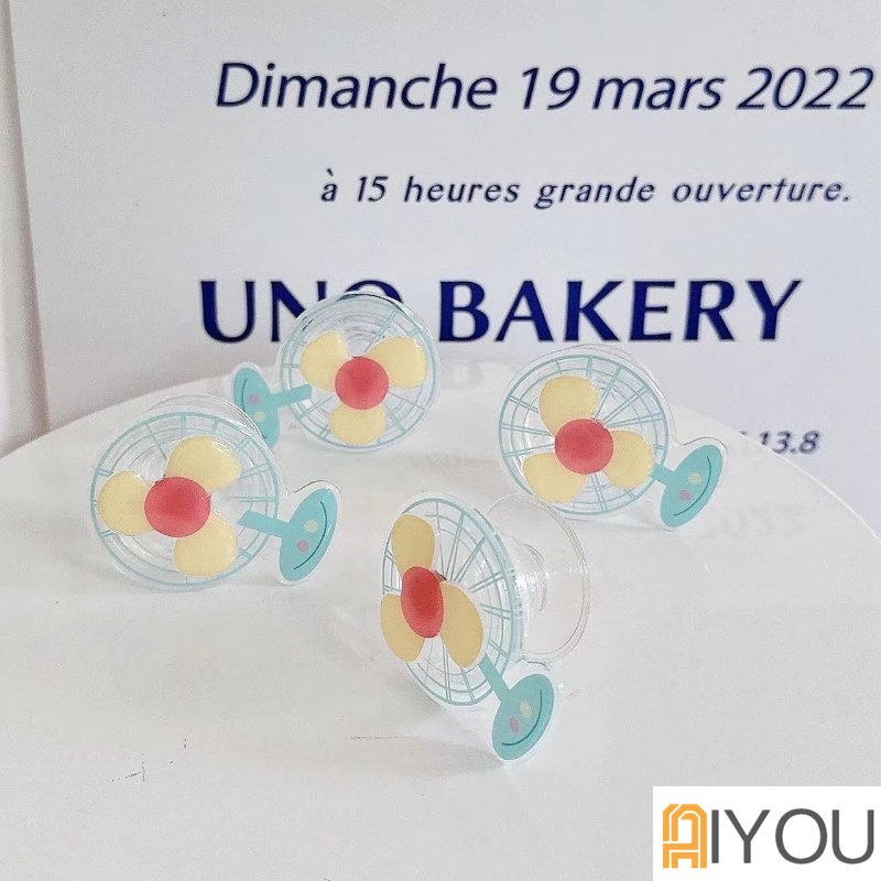 Lucu 3D Dapat Berputar Kipas Bracket Phone Grip Tok Griptok Korea Holder Ring Untuk iPhone 14 13 12 11 Pro Max Dengan Lensa Plating Tombol Lembut TPU Belakang Shockproof Cover