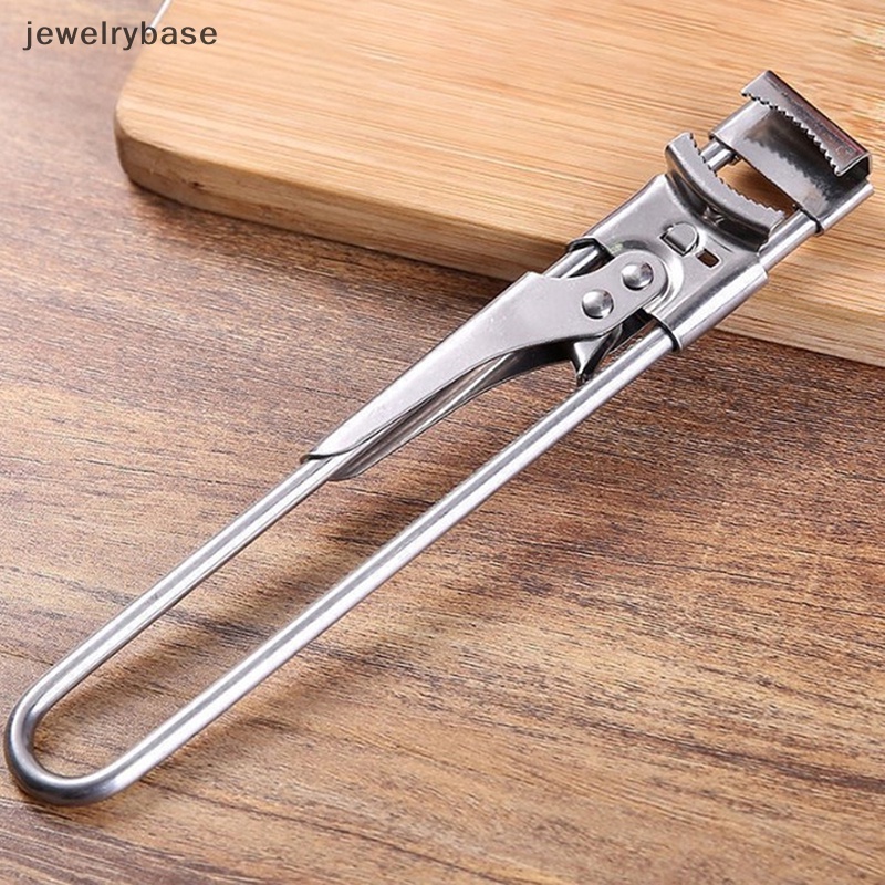 [jewelrybase] Adjustable Jar Opener Stainless Steel Manual Pembuka Tutup Kaleng Botol Untuk Tangan Lemah Pegangan Mudah Pembuka Toples Aksesoris Dapur Set Butik