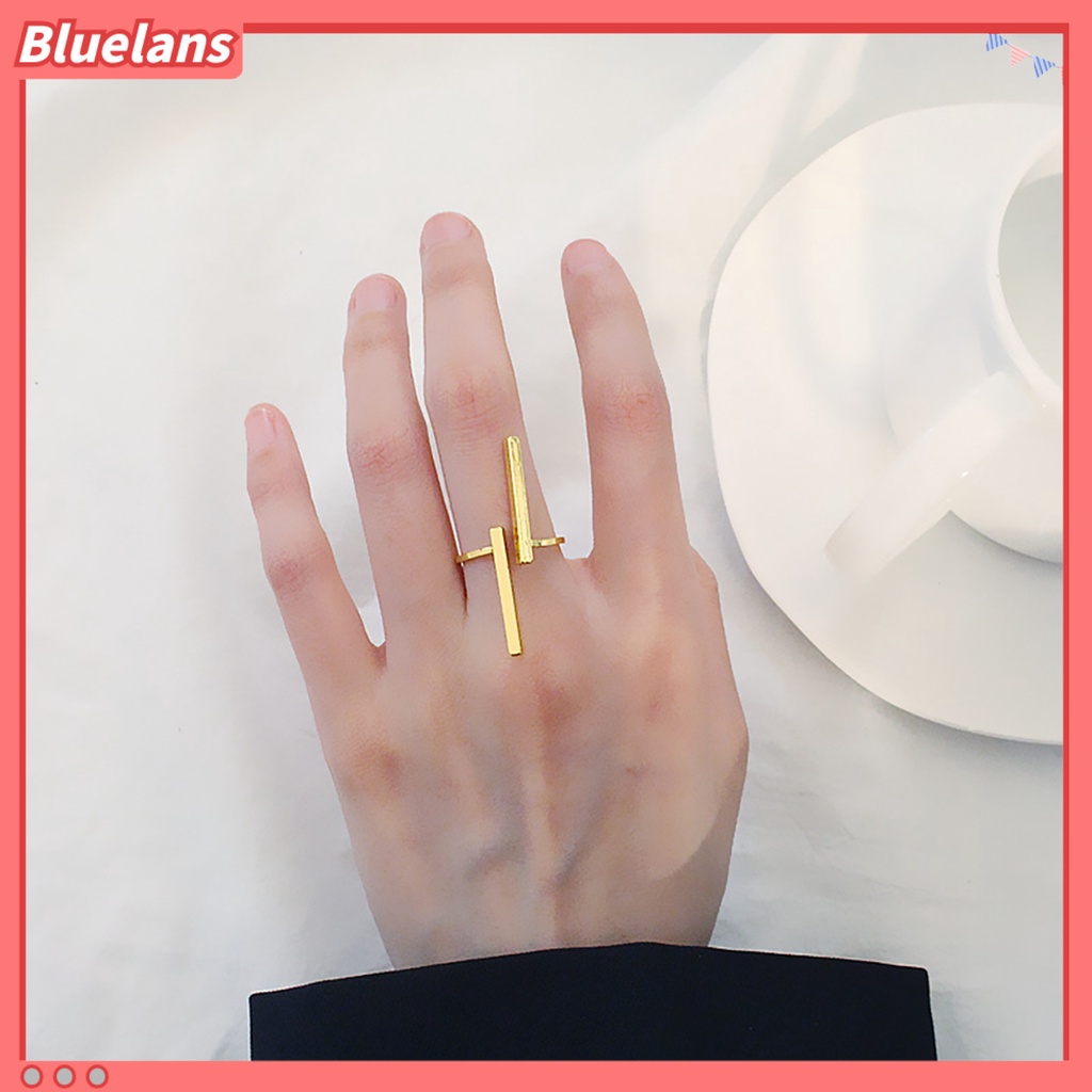 [BLS] Cincin Pembuka Lingkaran Jari Fashion Bahan Metal Ramah Kulit Untuk Pacaran