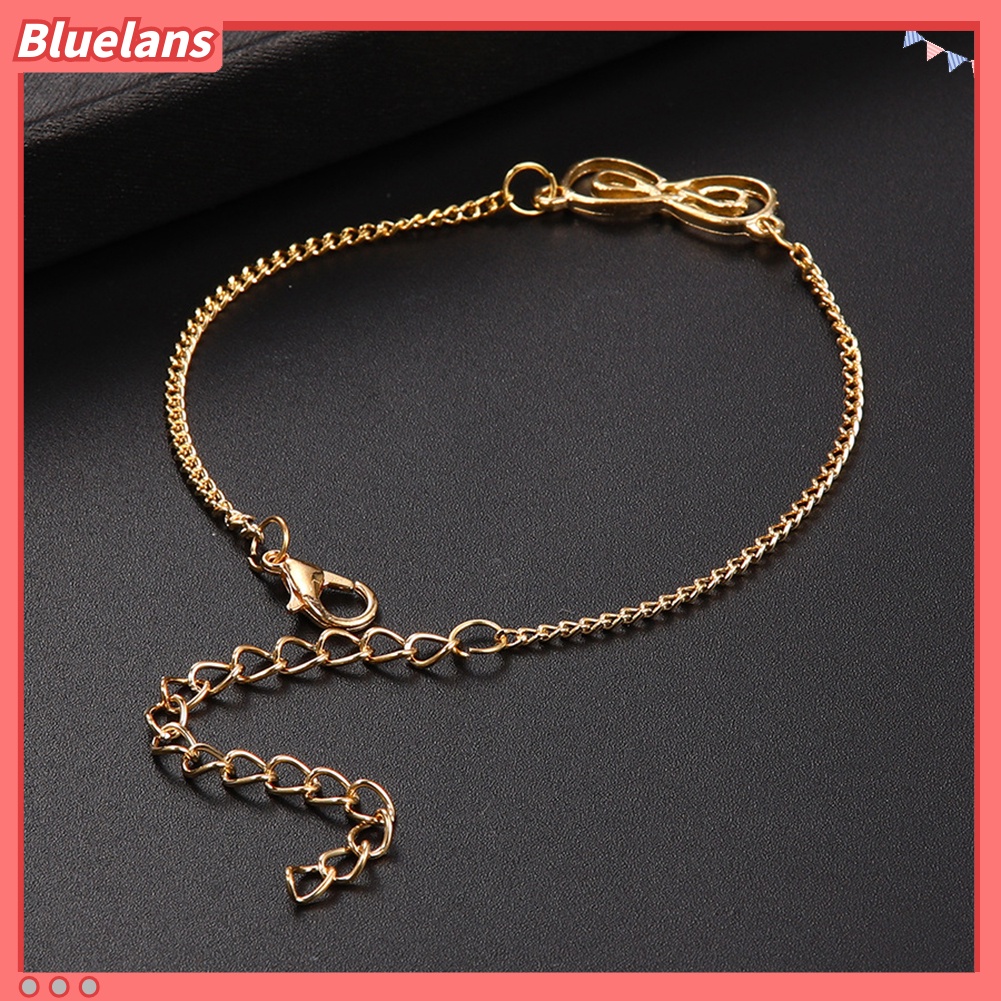 [BLS] 6pcs/set Wanita 8cinta Hati Gelang Kaki Pesona Kaki Rantai Gelang Pesta Perhiasan Hadiah