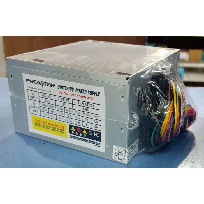 Power Supply PC PSU 450 Watt PSU 450W Avaris