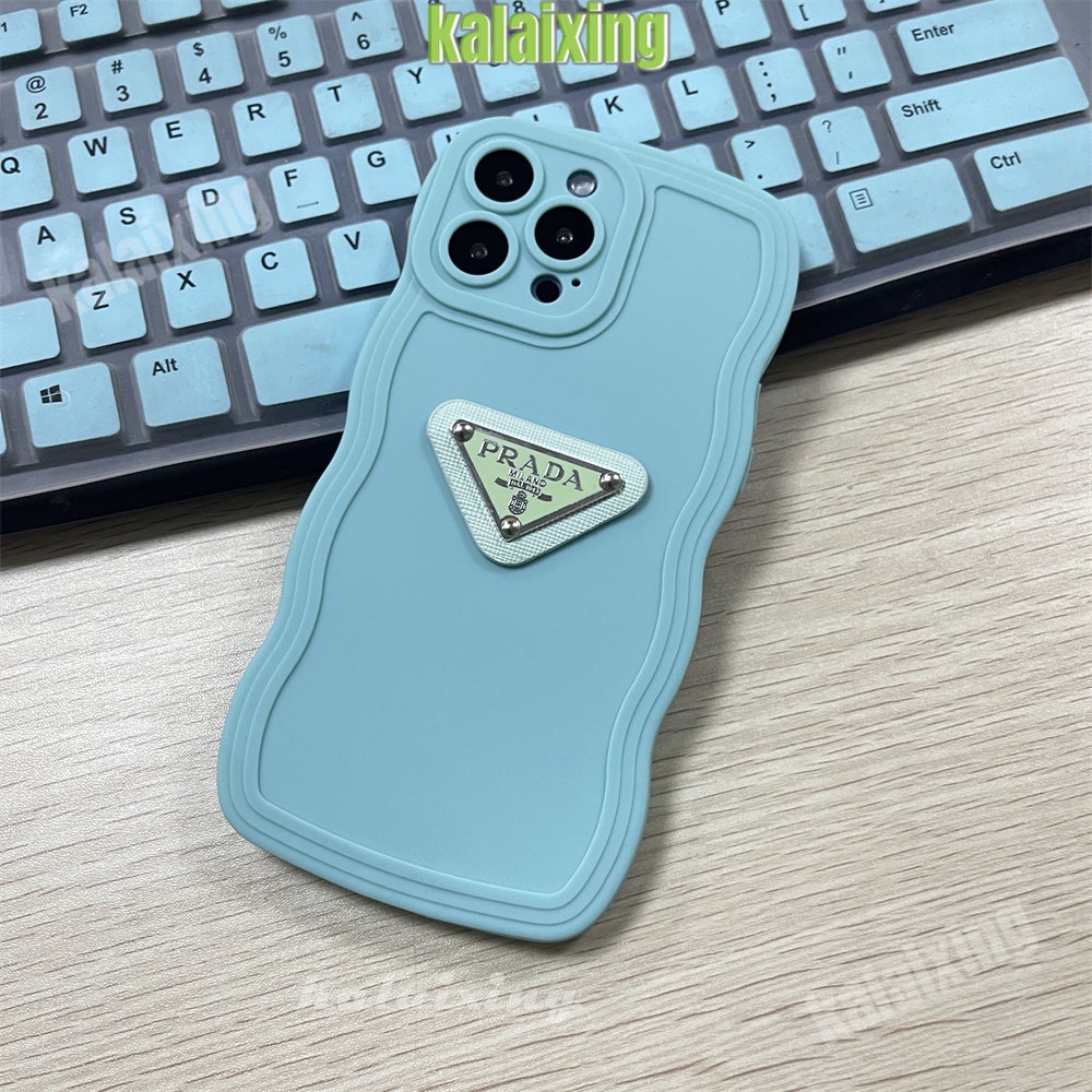 Casing Ponsel Logo Prada 3D Untuk iPhone 14 Pro Max13 11 ProMax Xs Max Xr X Xs 7/8Plus Casing Shockproof Back Cover