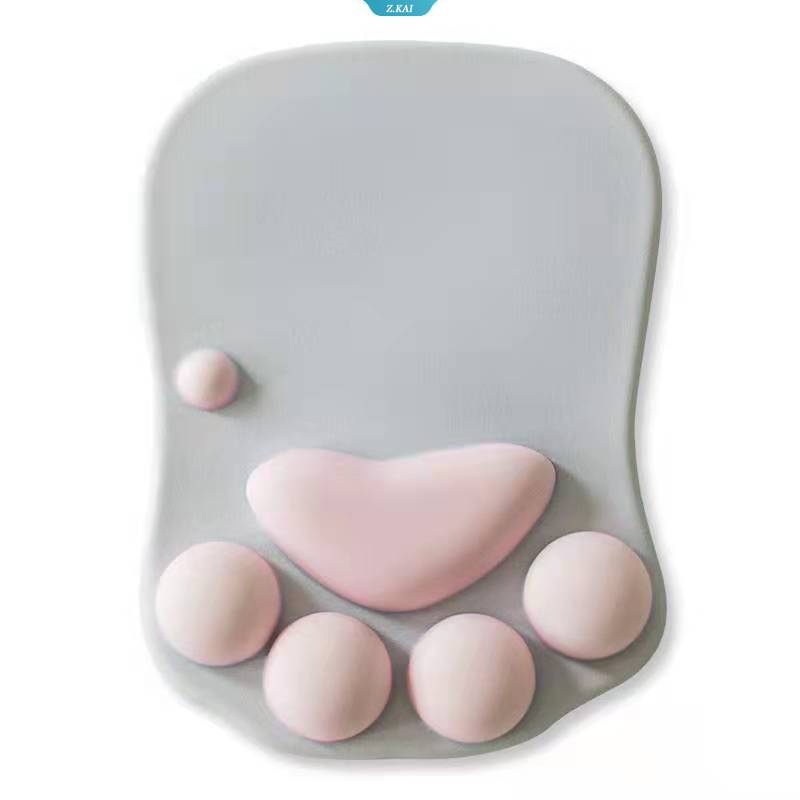 Gadis Lucu Kaki Kucing Kartun Mouse Pad Pergelangan Tangan Pad Isi Silikon Kreatif Kantor Mouse Pad Wrist Pad [ZK]