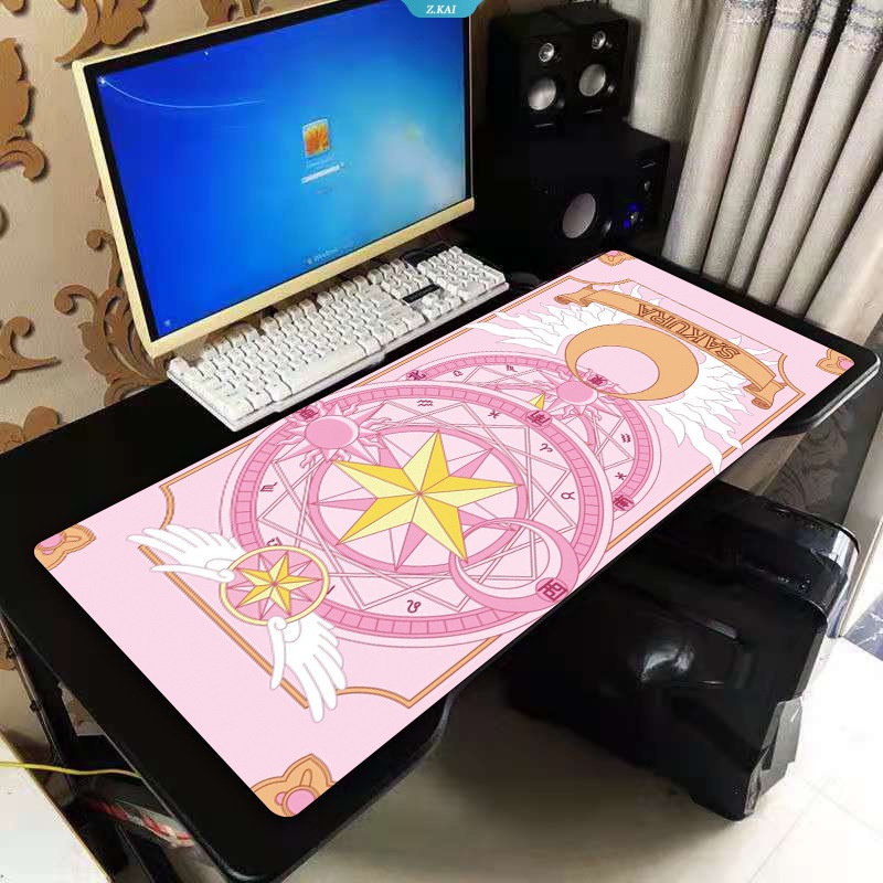 Mouse Pad Gamer Pink Sailor Moon Kawaii Aksesoris Meja Laptop Gaming Deskmat Keyboard Mat Alas Mousepad Anime [ZK]