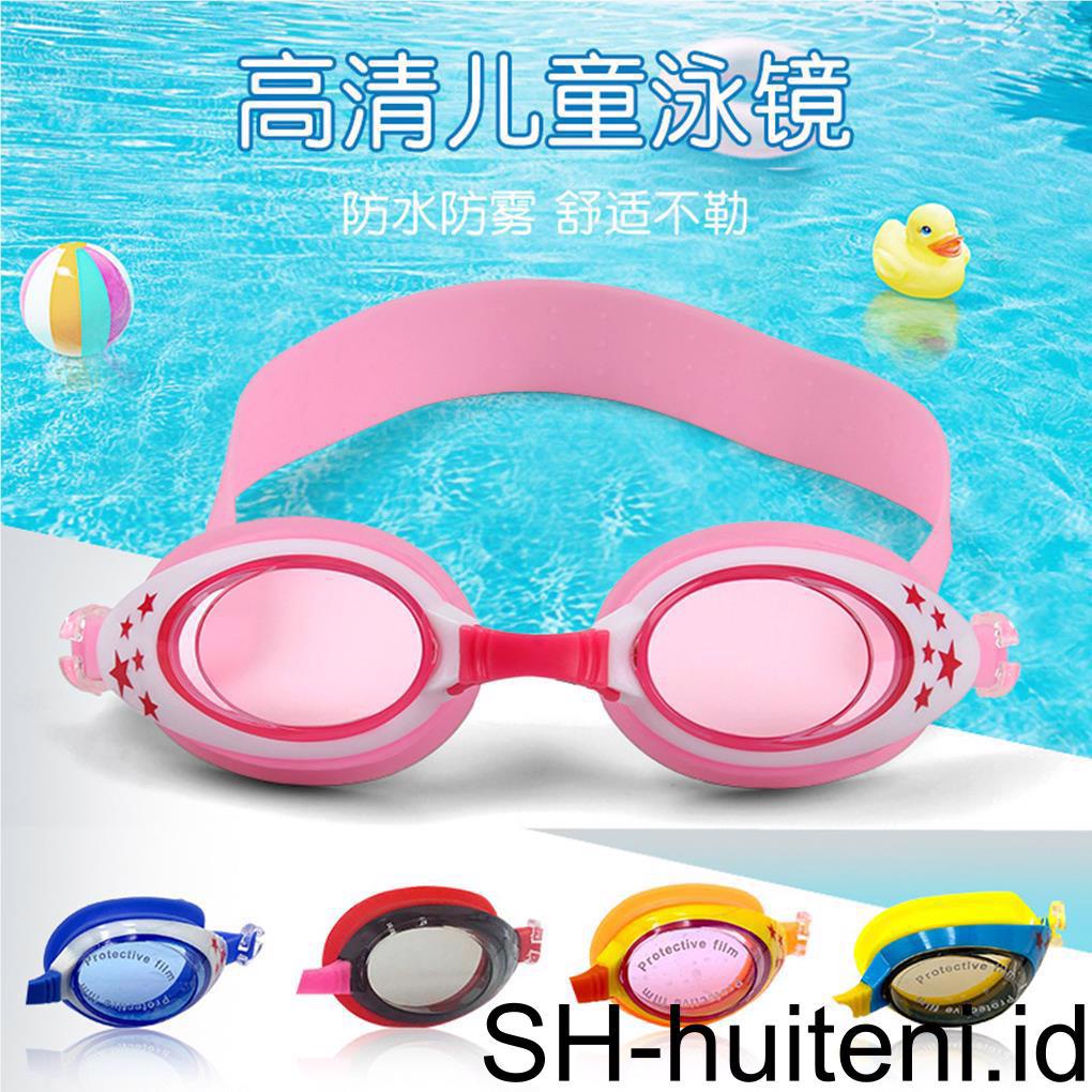 Kacamata Renang Anti Air Anti Kabut UV Protection Goggles (Biru) Eyewear Swim Diving Silikon