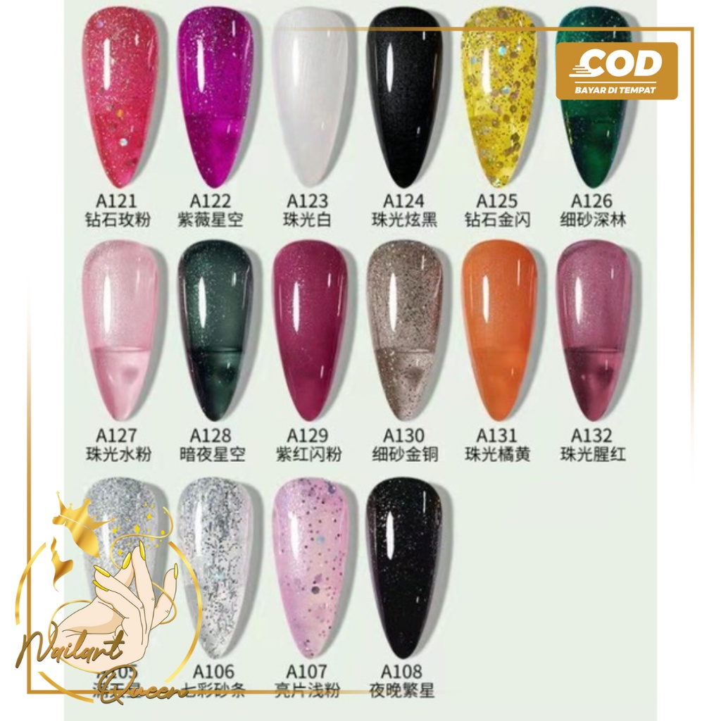 KUTEK CHARZIEG UV GEL NAIL POLISH KODE 136-174