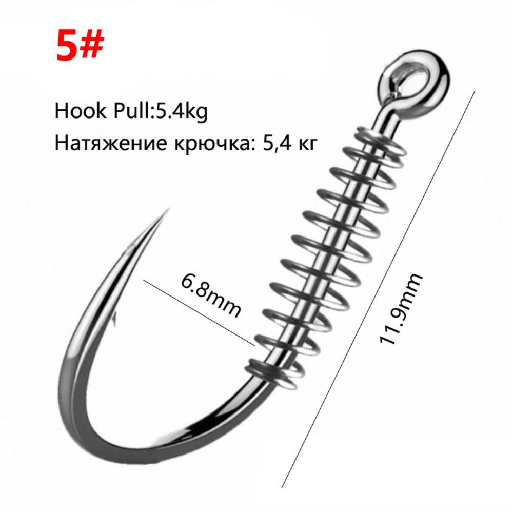 AUGUSTINA Agustina Fishhooks Putar Air Tawar Umpan Ganda Fishing Tackle Umpan Hidup Ujung Tajam Gepeng Body Fishhook