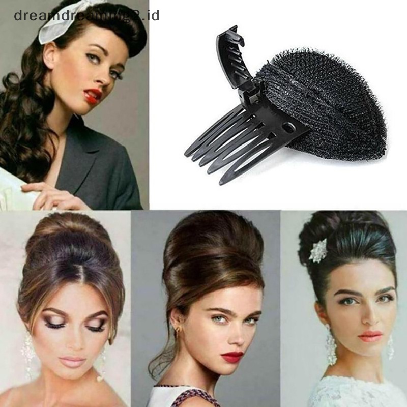 (drea) Spon Rambut Sanggul Klip Maker Princess Styling Rambut Fluffy Sponge Pad Hair Tools //