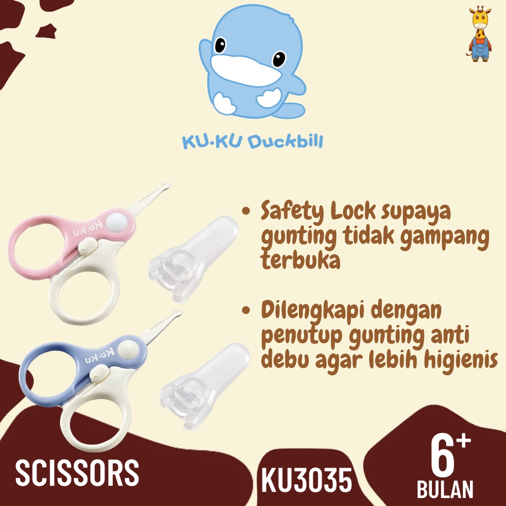 Kuku Duckbill Scissors KU3035 - Gunting Kuku Bayi