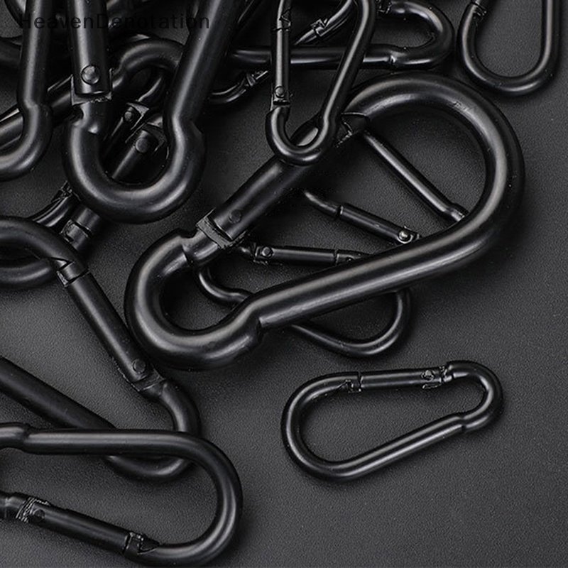 [HeavenDenotation] Gantungan Kunci Logam Klip Kait D Carabiner Hooks Konektor Untuk Membuat Perhiasan Key Ring Temuan DIY Grosir HDV