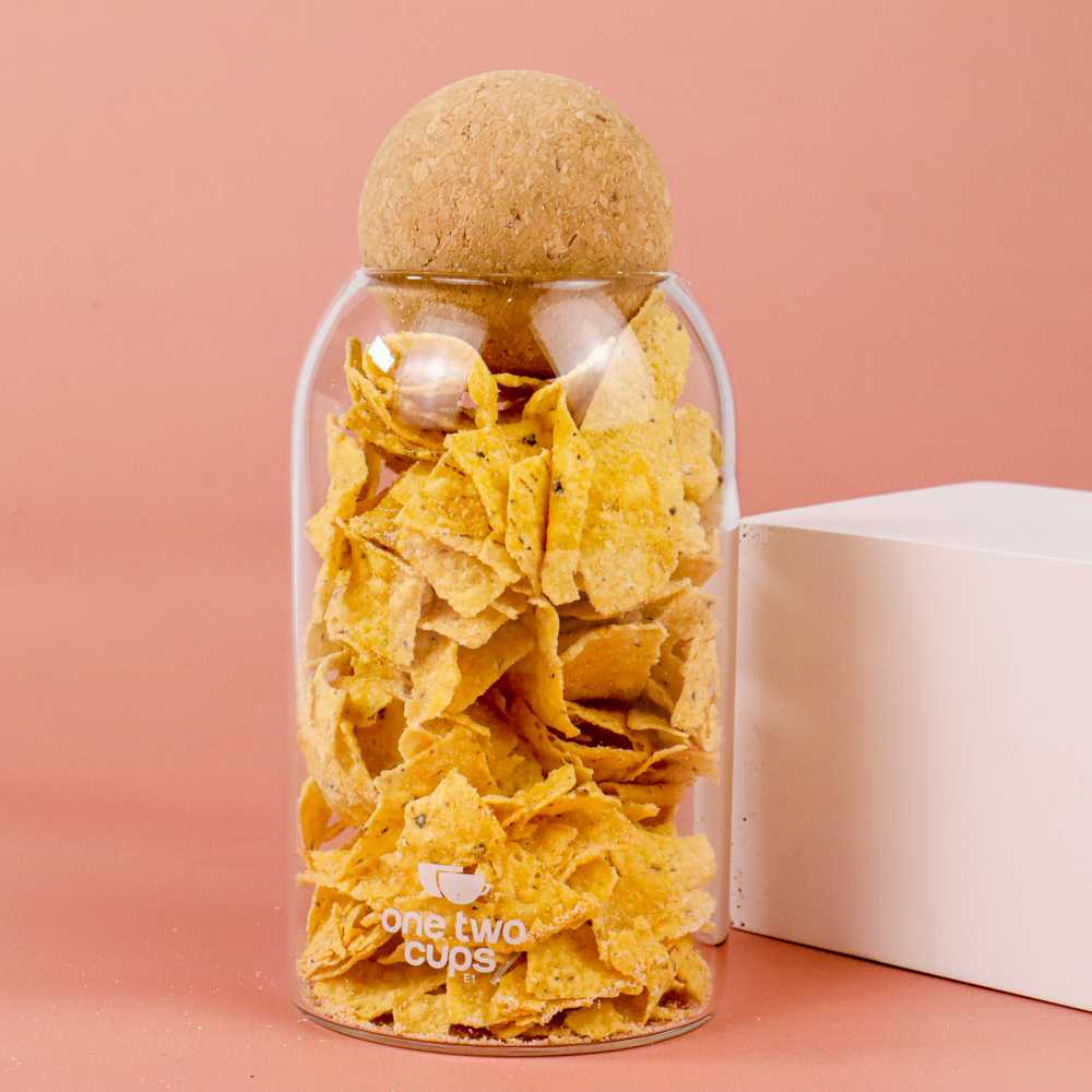 [M2] TOPLES KACA UNIK LUCU / KEDAP UDARA / PENYIMPANAN MAKANAN RINGAN KUE KERING CEMILAN