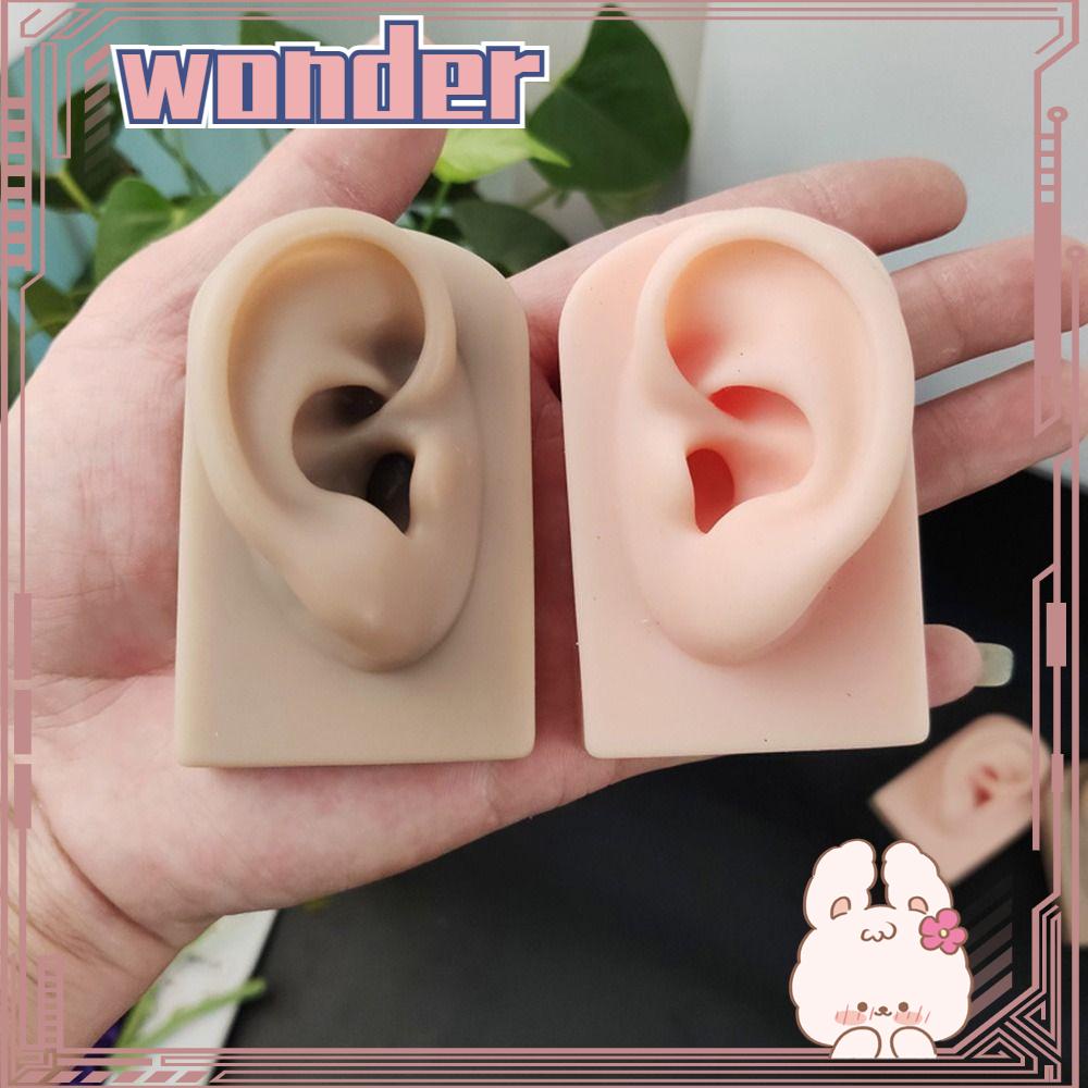 Wonder Silicone Ear Model Baru Piercing Alat Peraga Pelatihan Telinga Palsu Lembut
