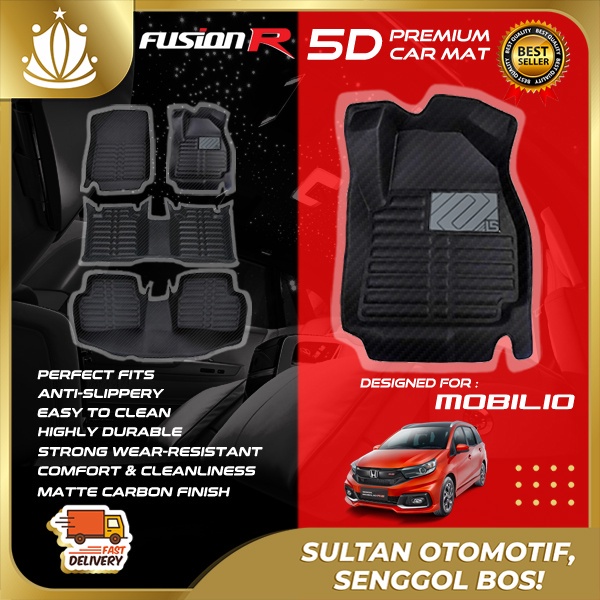 Fusion R Karpet Mobil 5D Honda Mobilio Premium