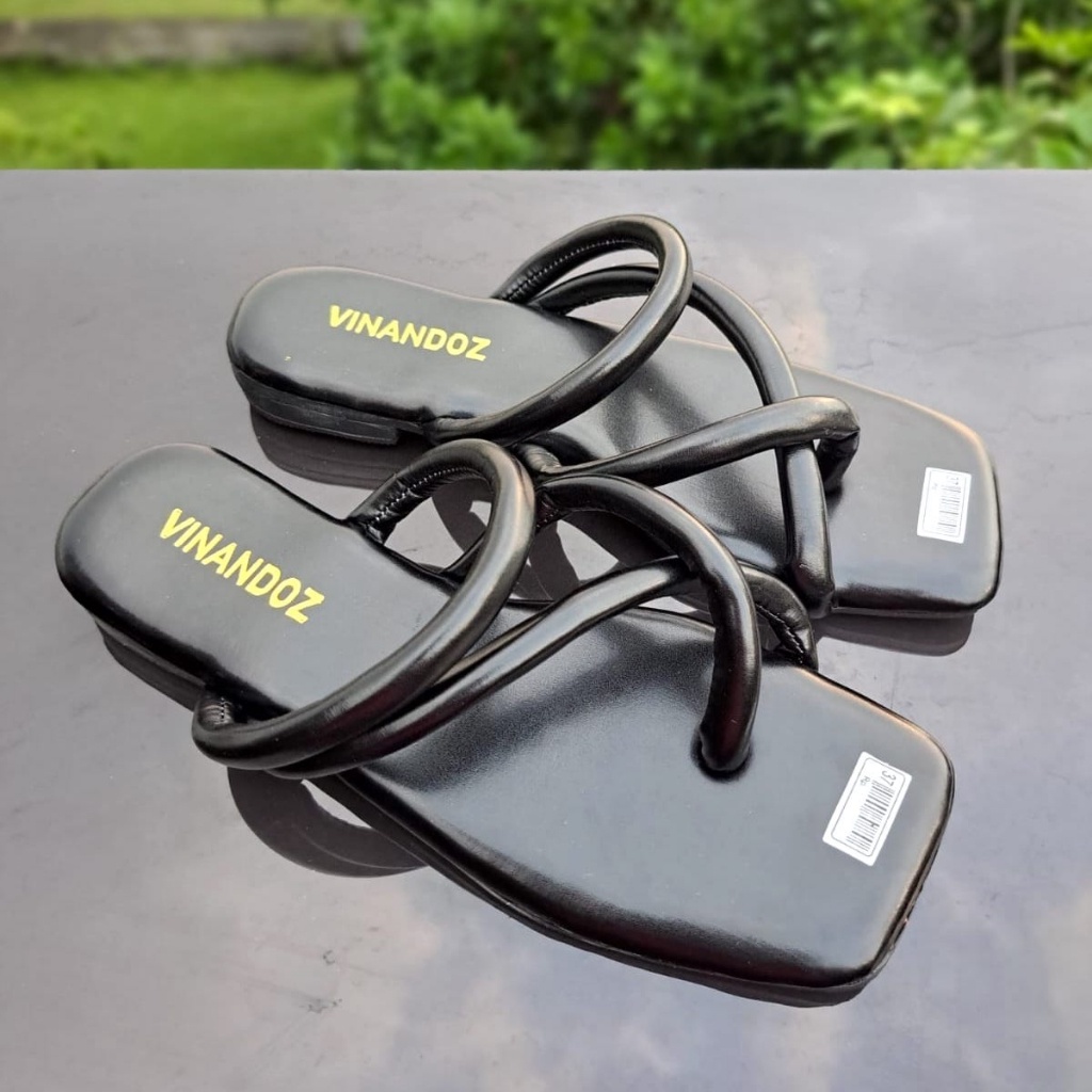 Sandal Teplek Wanita Viral Kekinian Super Empuk Sol 2 cm - VINANDOZ BP04