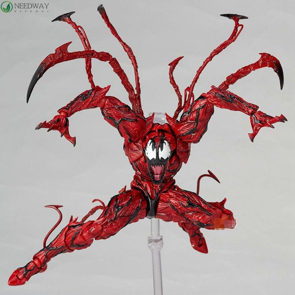 Needway Mainan Model Marvel Untuk Sambungan Hadiah SpiderMan PVC Bergerak NO.008 Carnage