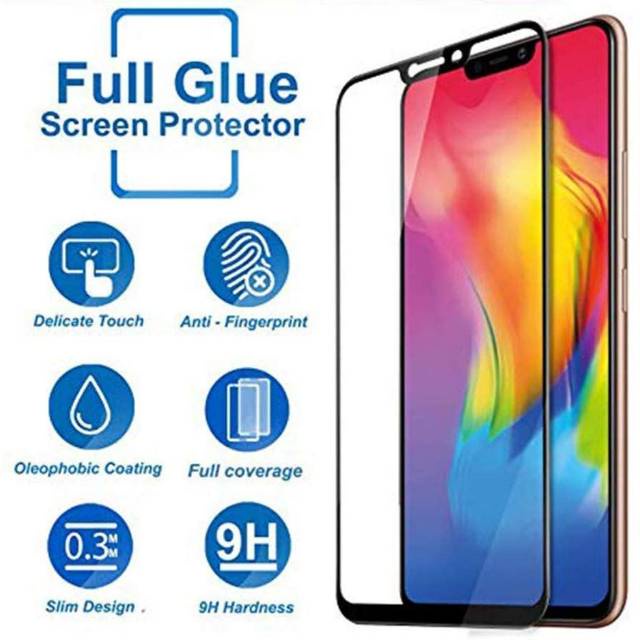 Tempered Glass VIVO Y81 ANTI GORES VIVO FULL COVER bening.