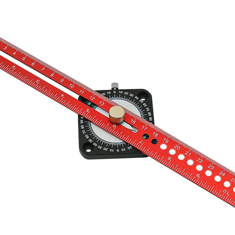 POPULAR Scriber Woodworking Populer360°Compass Metric Inch Alat Ukur T-Ruler Untuk DIY