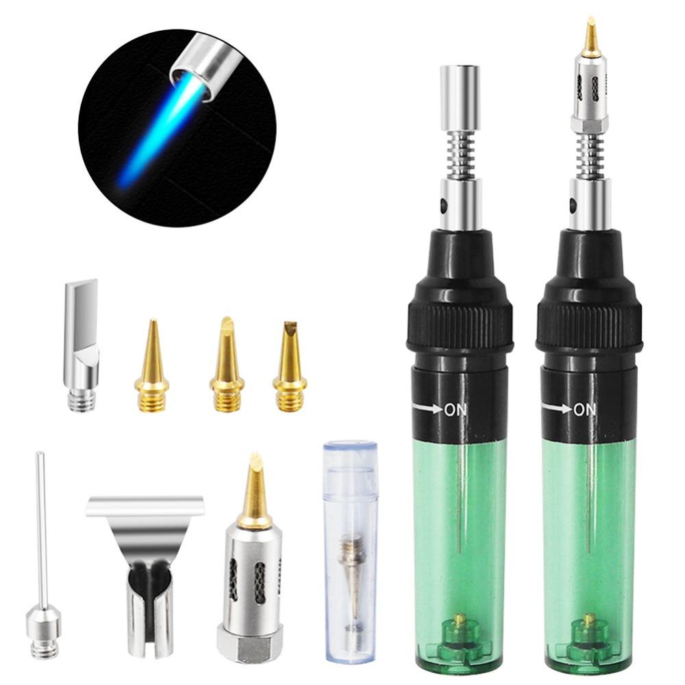 REBUY Setrika Las Portable 4in1 Cordless Heat-resistance Aksesoris Solder Kepala Besi Butane Torch Gas Welding