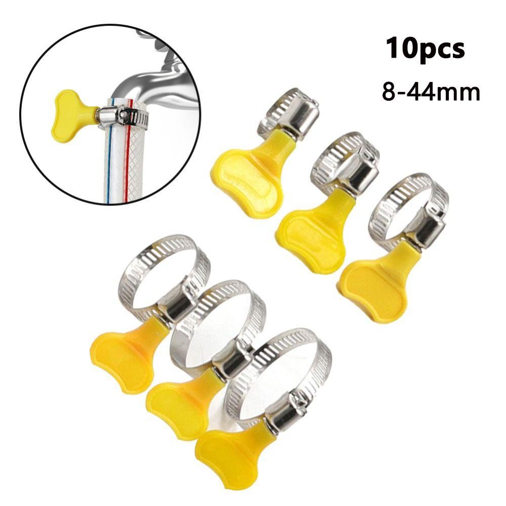 Lanfy Drive Hose Clamp Butterfly 10pcs Klem Tabung Hoop Spring Clip Klem Selang