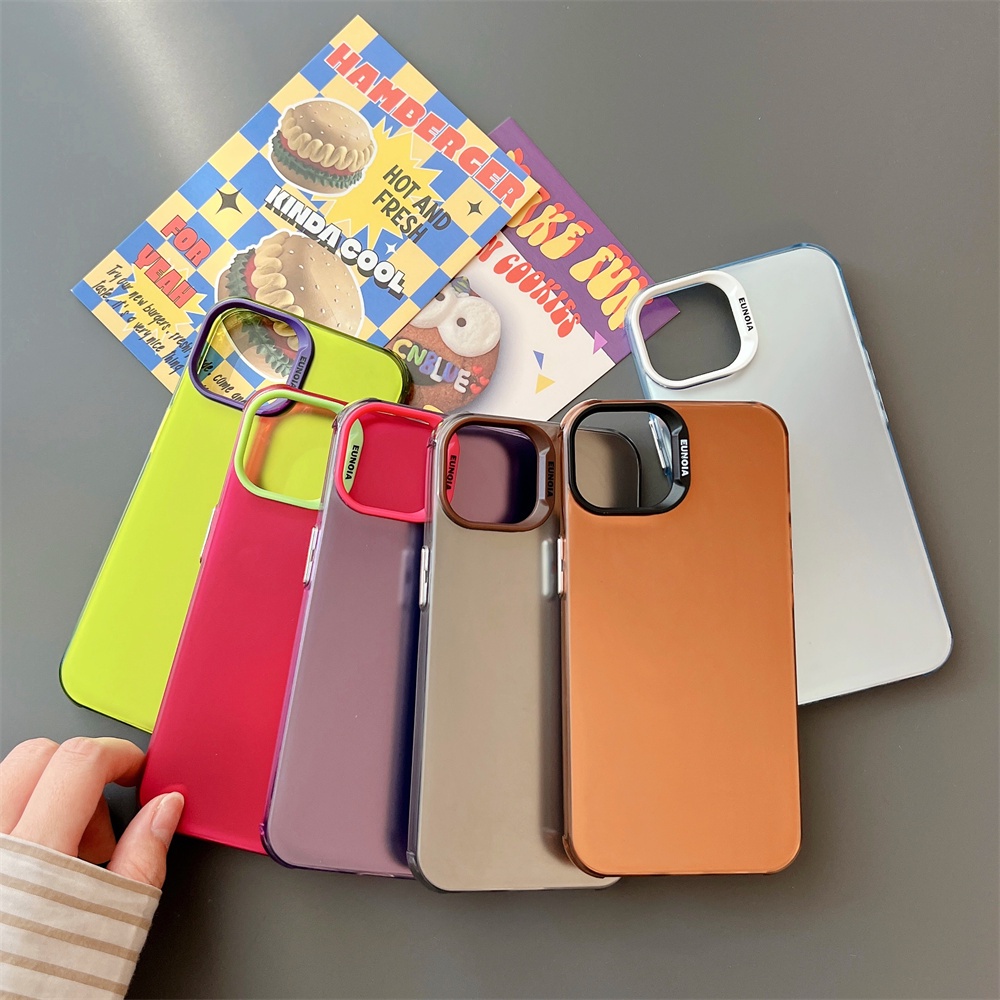 New High Quality Four Corner Anti Drop Color Electroplated Phone Case for iPhone 14, 13, 12 Pro Max iPhone 11 Frosted Anti Drop Phone Case