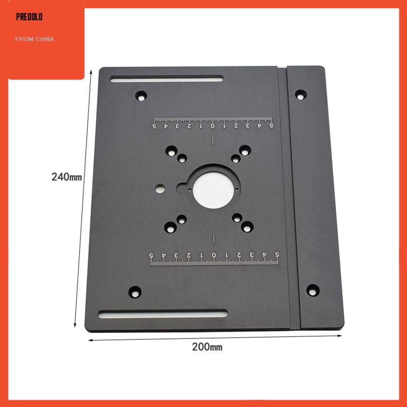 [Predolo] Plat Insert Meja Router Heavy Duty Woodworking Plat Dudukan Meja Router