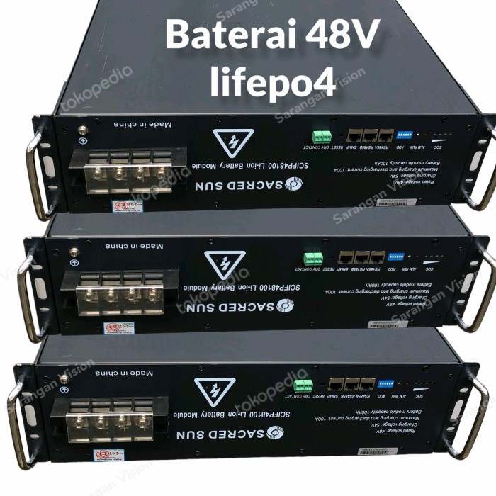 baterai lithium / baterai original 48v 100a