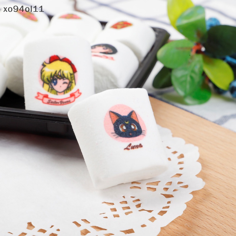 Xo 100Pcs /Box Roti Edible Gluous Rice Paper Kukus Bakpao Stiker Kartun OL