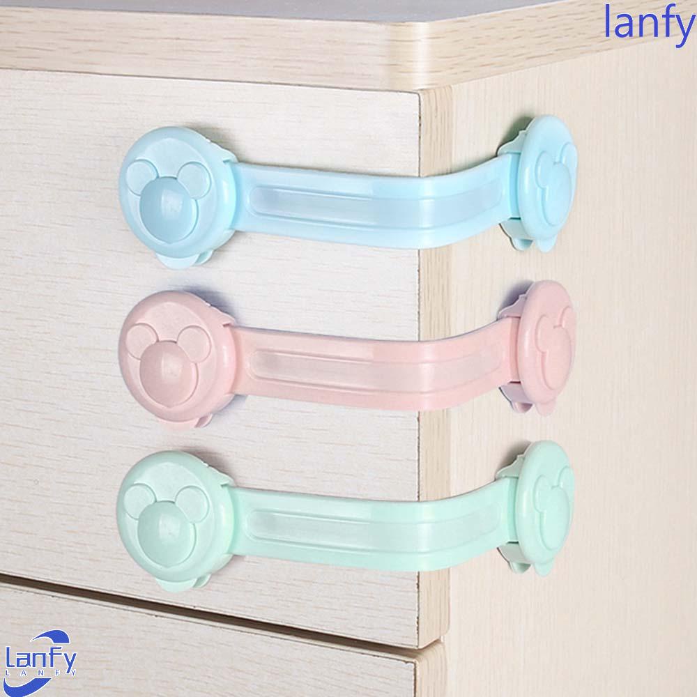 Lanfy Safety Lock Brankas Multi Fungsi Anak Kartun Tikus Lemari Kulkas Furniture Laci Kunci Tali