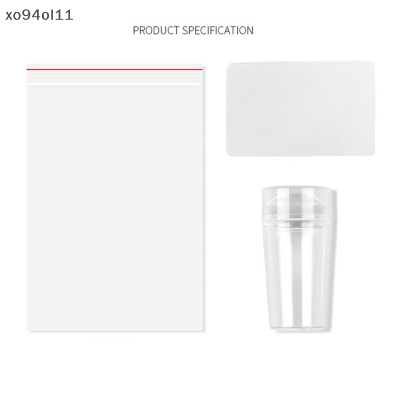 Xo Desain Kuku Silikon Bening Nail Art Scraper Nails Gel Kutek Stamping OL