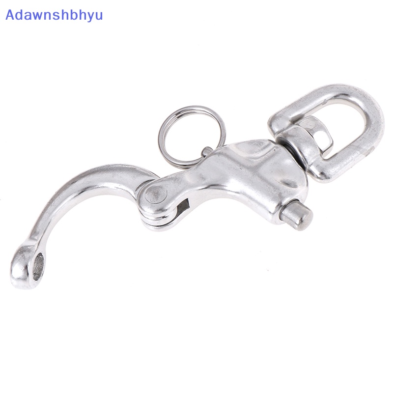 Adhyu Stainless Steel Quick Release Boat Chain Shackle Swivel Snap Hook 70mm ID
