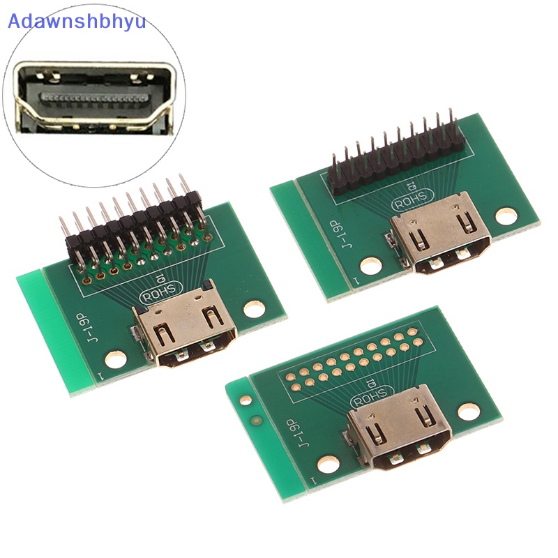 Adhyu Kompatibel Dengan HDMI 19Pin test Socket Jack 19Pin Adapter test Board Dengan PCB Board ID