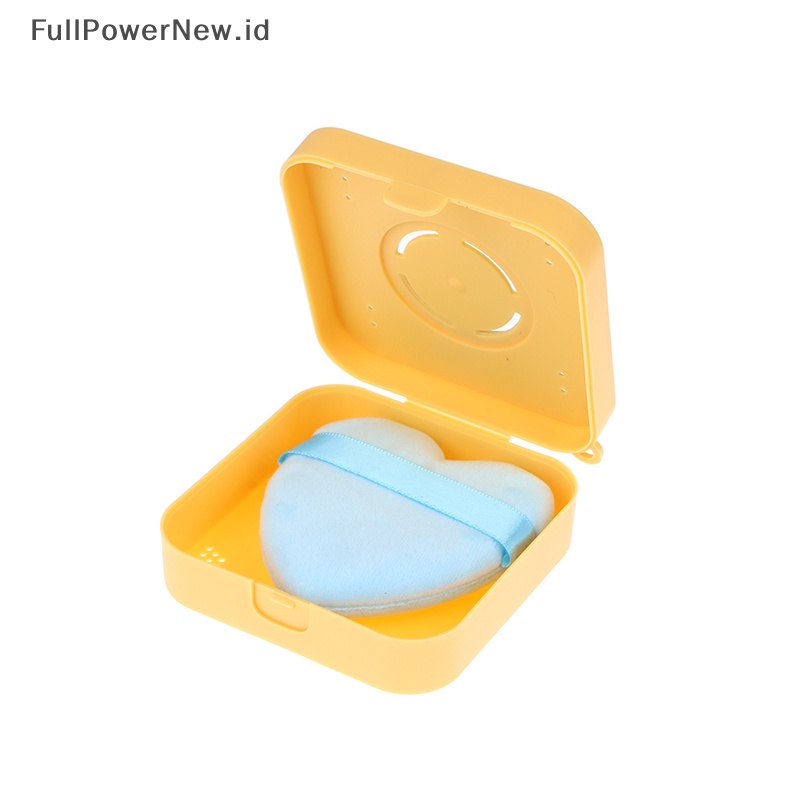Power Portable Puff Box Case Anti Polusi Dustproof Puff Powder Lubang Ventilasi ID