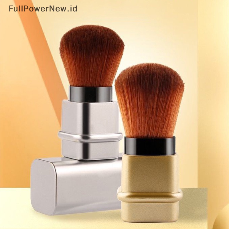 Power Retractable Cosmetic Powder Blush Contour Foundation Brush Alat Travel Portable ID