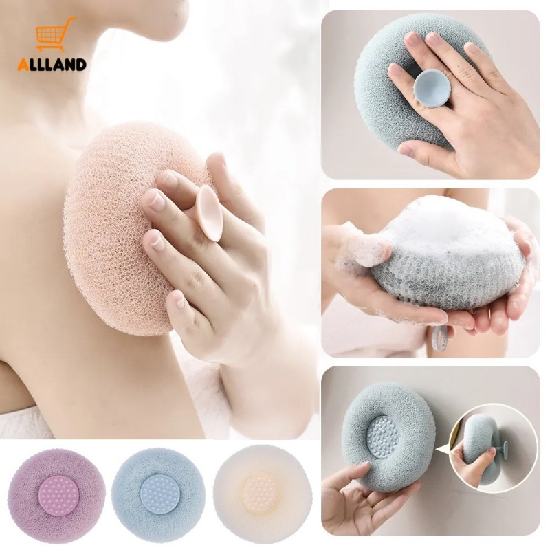 Exfoliator Scrubber Kulit Mandi Kreatif Dengan Suction Cup/ Body Shower Massage Brush Aksesoris Kamar Mandi