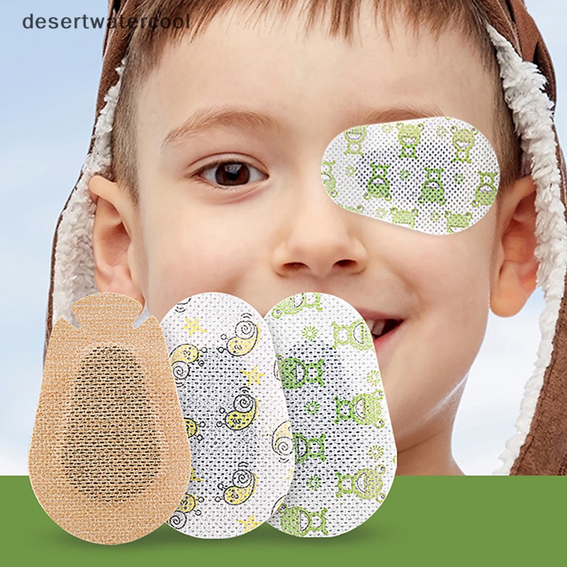 Deid 5Pcs Anak-Anak Kartun Shading Eye Patches Amblyopia Vision Pelatihan Mata Satu Bernapas Cocok Penutup Mata Martijn