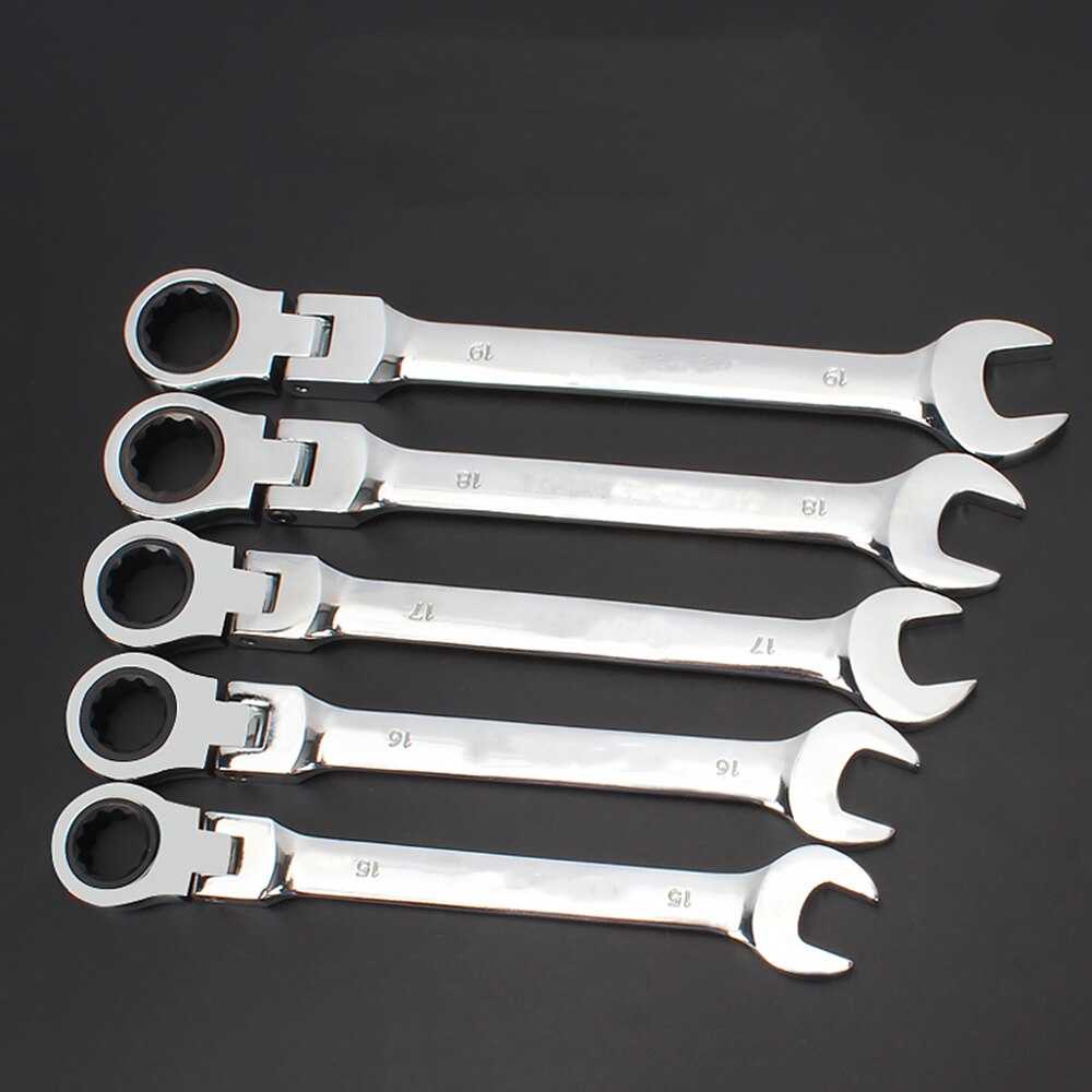 Kunci Pas Dual Head Combination Ratchet Wrench Flexible Head BURNHILDA