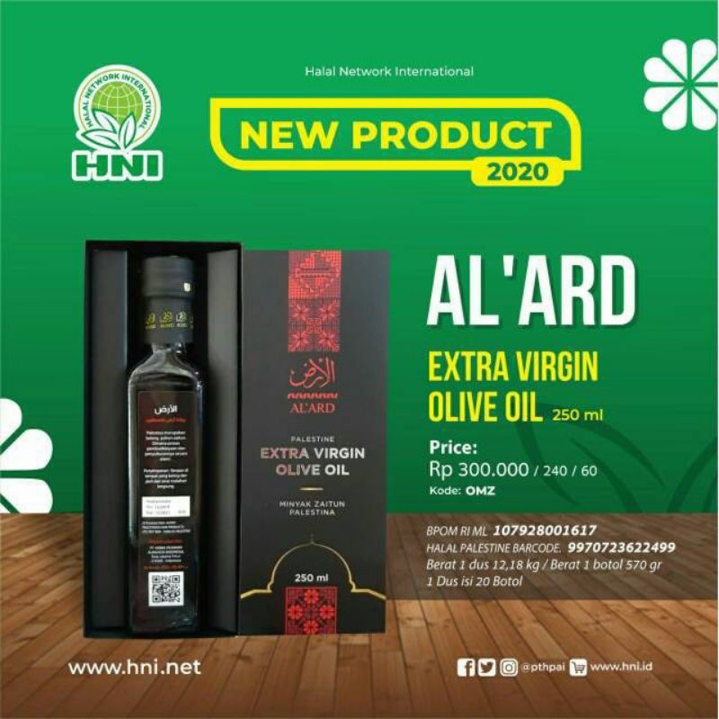 Zaitun Palestin 250ml Hni Hpai