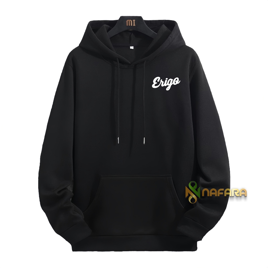 GH53RF Sweater Hoodie Pria Distro Original ERIGO Brand Unisex Cewek Cowok Keren Bahan Tebal Switer S