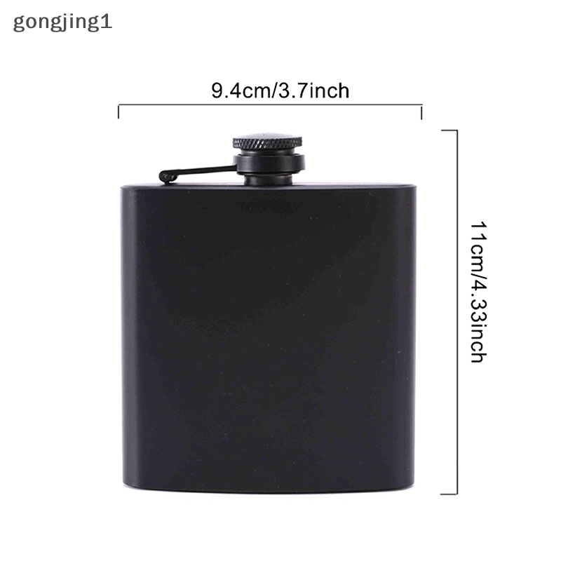 Ggg Hip Flask Stainless Steel Portable Travel Flagon Wine Whisky Pot Botol Minuman Keras ID