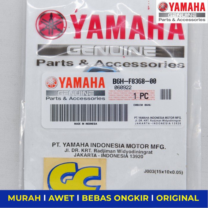 Emblem  Sticker Y-Connect Yamaha Nmax Aerox Free Go Fazzio Ori - Sparepart Sperpart Spare Part Motor