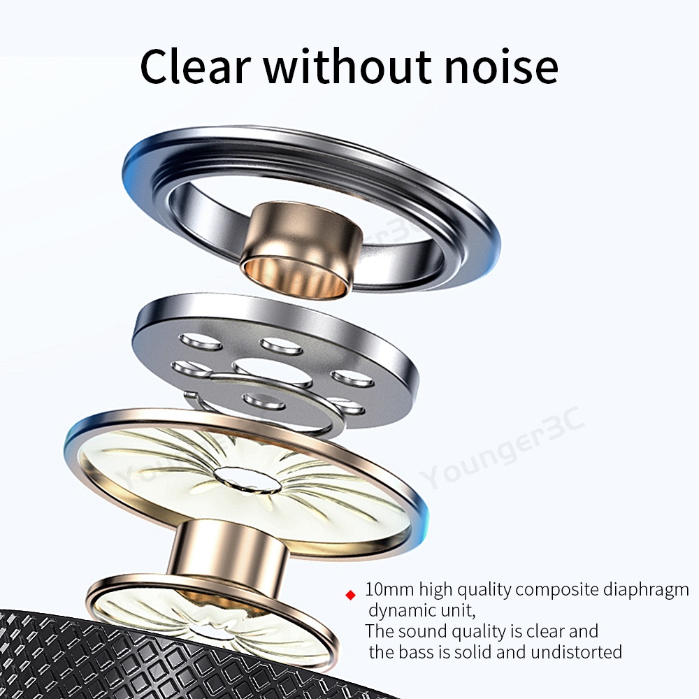 Metal 3.5MM Sleep Earphone In Ear HiFi Suara Bass Subwoofer Headset Kabel Kontrol Volume Earbud Bass Stereo Dengan Mikrofon